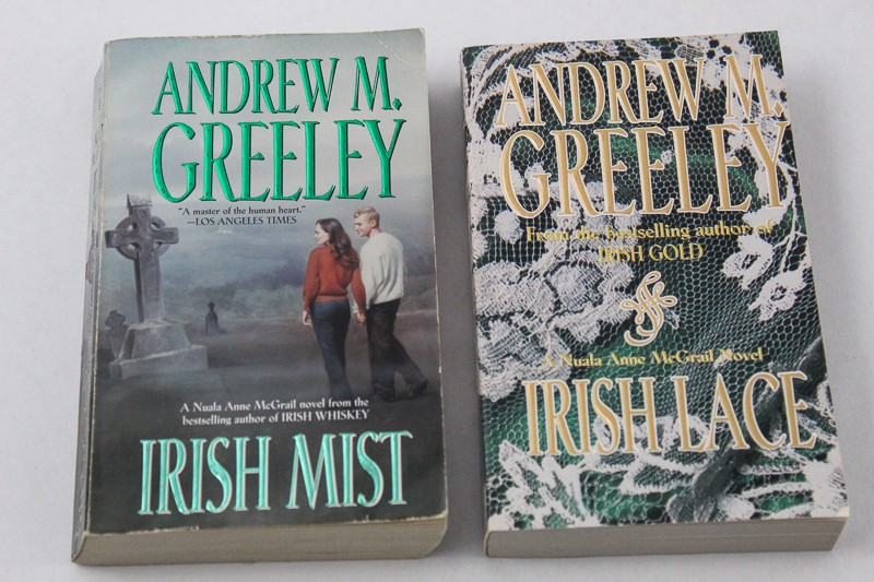 Lot of 2 Andrew M. Greeley Paperbacks: Irish Mist & Irish Lace – Good Cond.