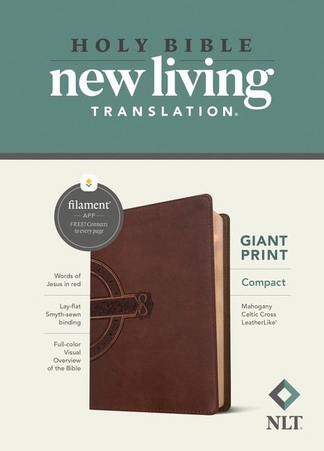 Nlt Compact Giant Print Bible, Filament Enabled Edition (Red…