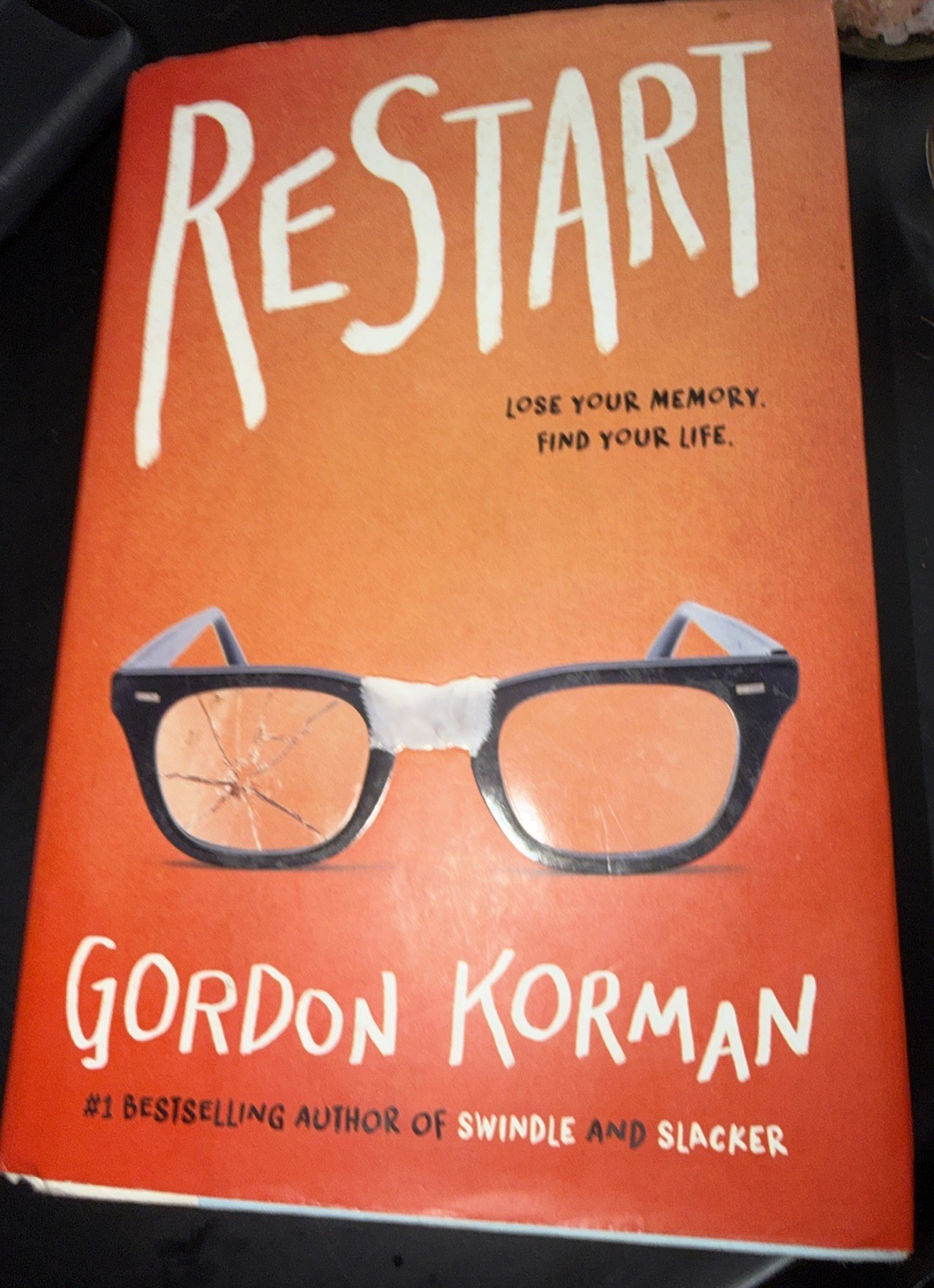 Restart Gordon Korman Signed Hard Cover 1sr Edition Autographed