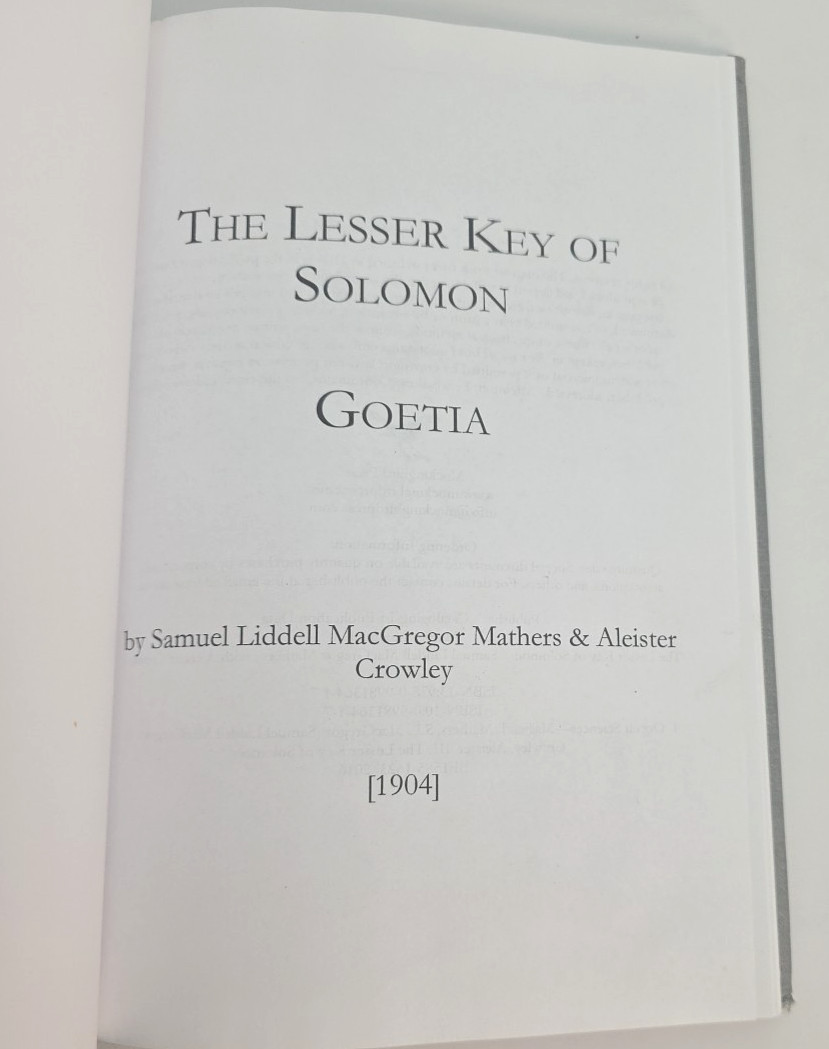 Lesser Key of Solomon – Mathers and Crowley (1904) – 2016 Reprint