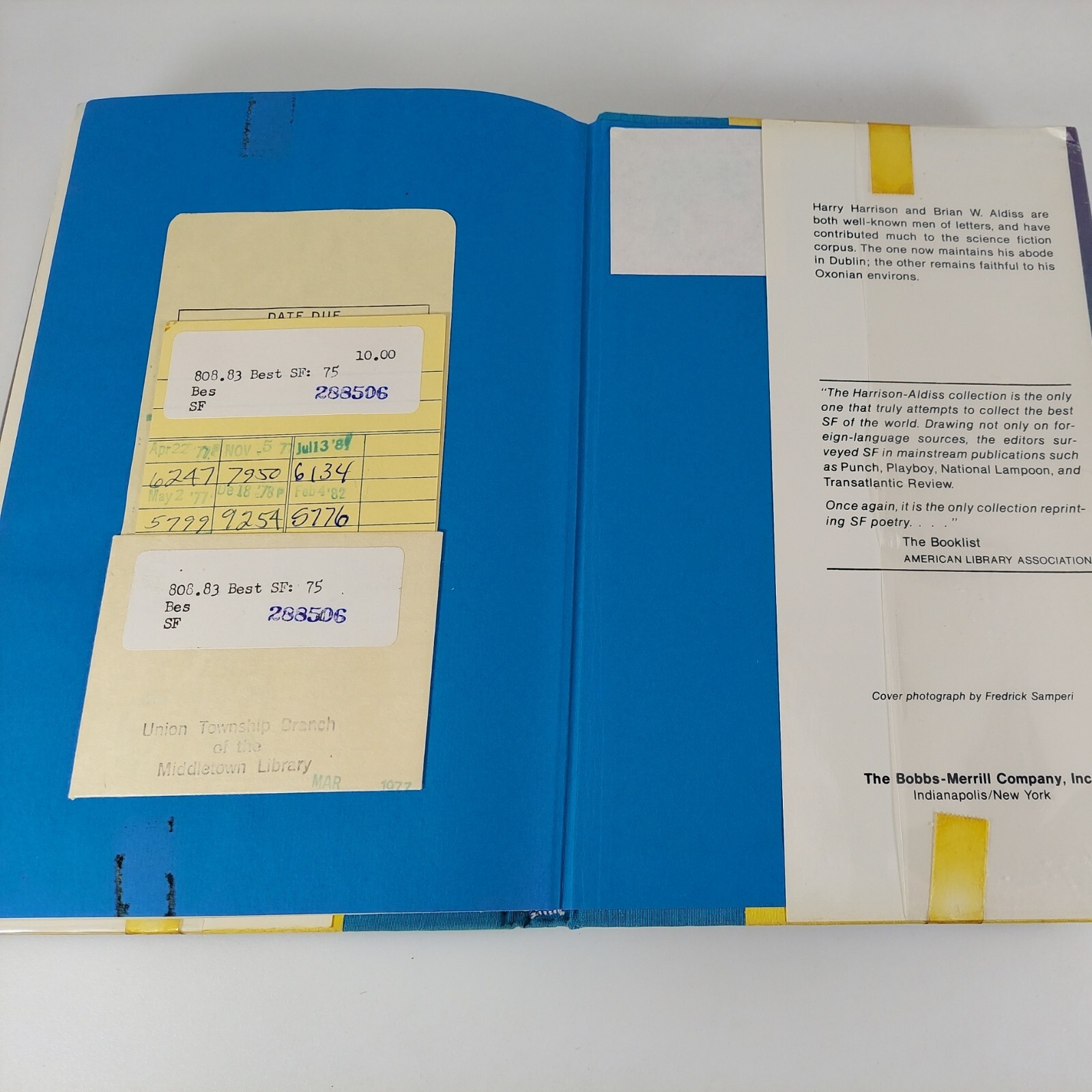 The 9th Annual Best SF : 75 Edited by Harry Harrison and Brian Aldiss HCDJ