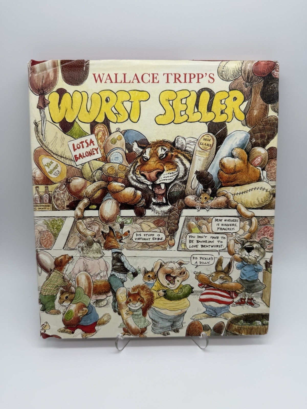 Vintage Wallace Tripp’s Wurst Seller 1st Edition Hardcover 1981 HCDJ Rare VTG