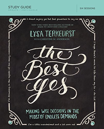 The Best Yes Study Guide by TerKeurst New 9781400205967 Fast Free Shipping-,