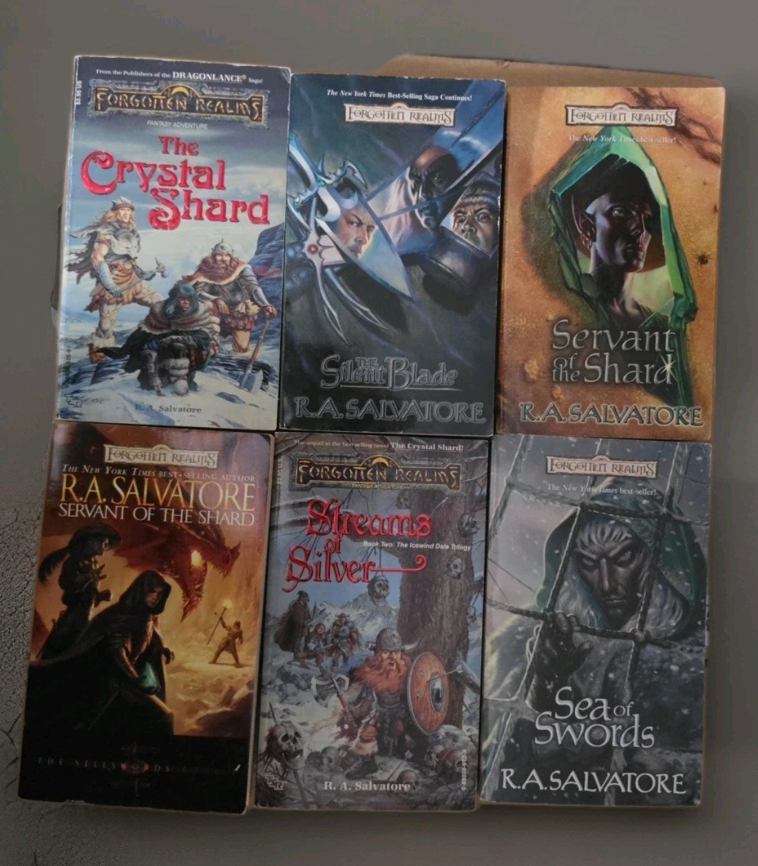 Forgotten Realms Pprbk Book Lot Of 22 WITH AUROGRAPHED COPY R A Salvatore