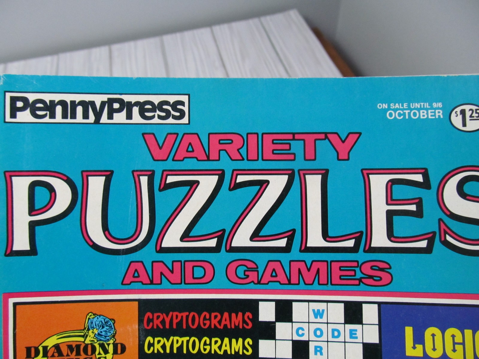 Penny Press Variety Puzzles and Games Book Rare 1988 Anagrams Fill ins Logic W