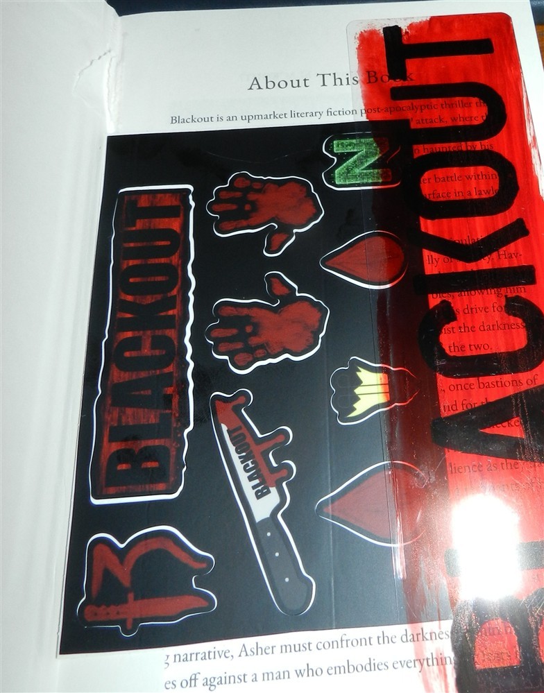 Blackout Regular Guy Special Edition Rare Hardback Book! With Stickers!