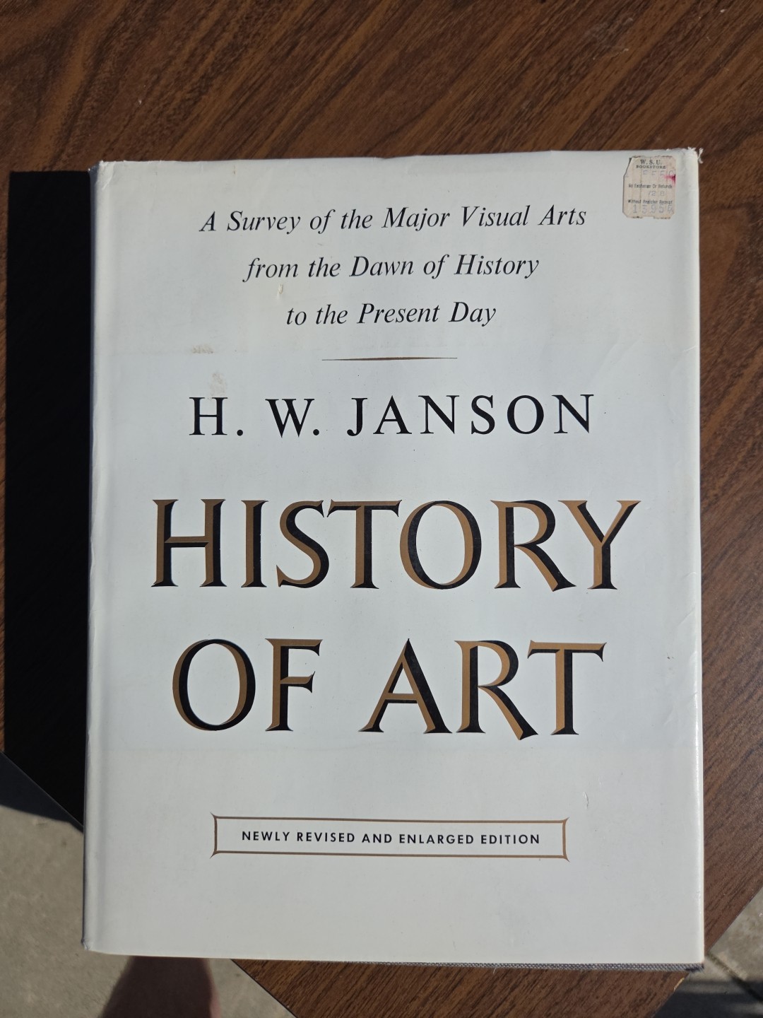 The History of Art Hardcover Book by H. W. Jansen-11th Printing-572 Pages-VG