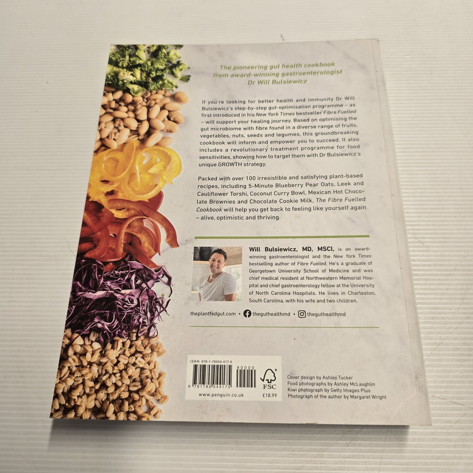The Fibre Fuelled Cookbook Dr Will Bulsiewicz Plant-Based Recipes Gut Health AU