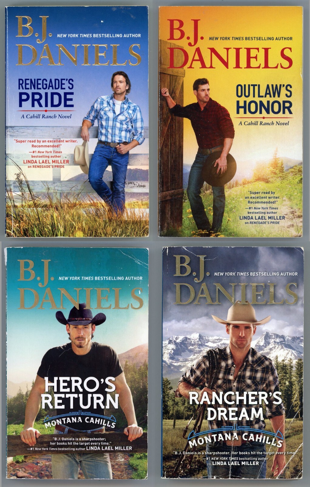 Montana Cahills Western Romance Lot of 4 Paperback by B.J. Daniels