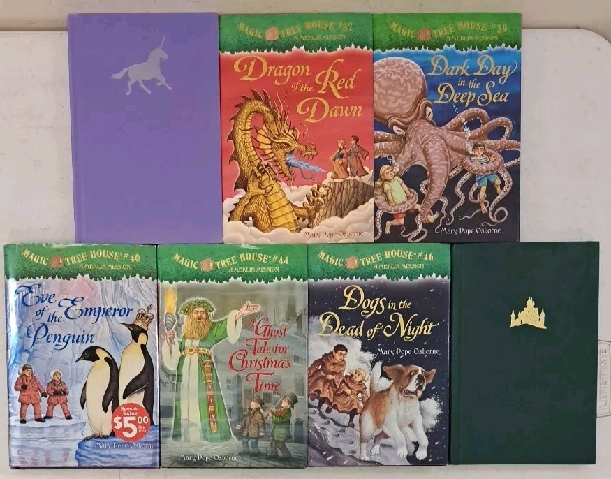 Lot Of 7 Magic Tree House Hardcovers-Christmas In Camelot, Etc