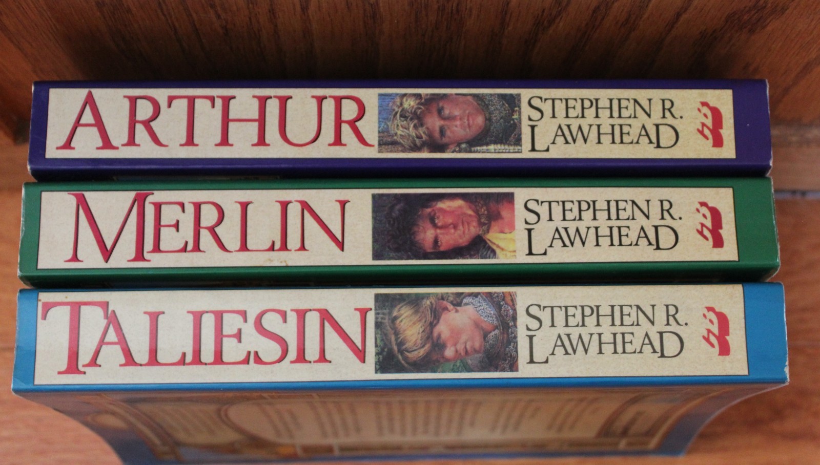 The Pendragon Cycle by Stephen Lawhead Large trade paperbacks.