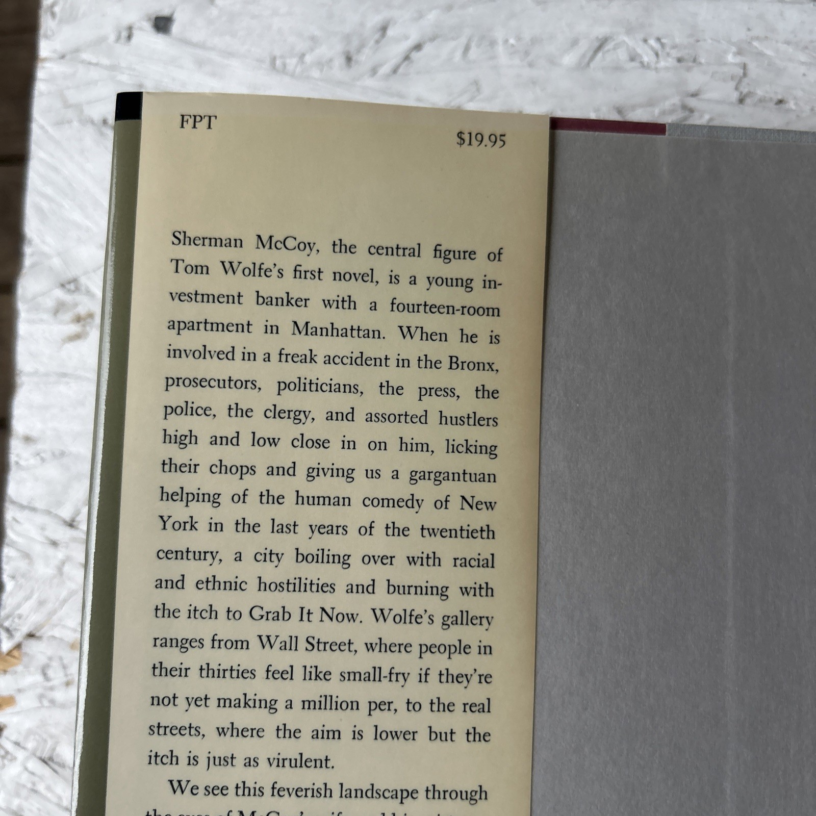 Bonfire of the Vanities by Tom Wolfe (1990, Hardcover) First Edition *NEW*