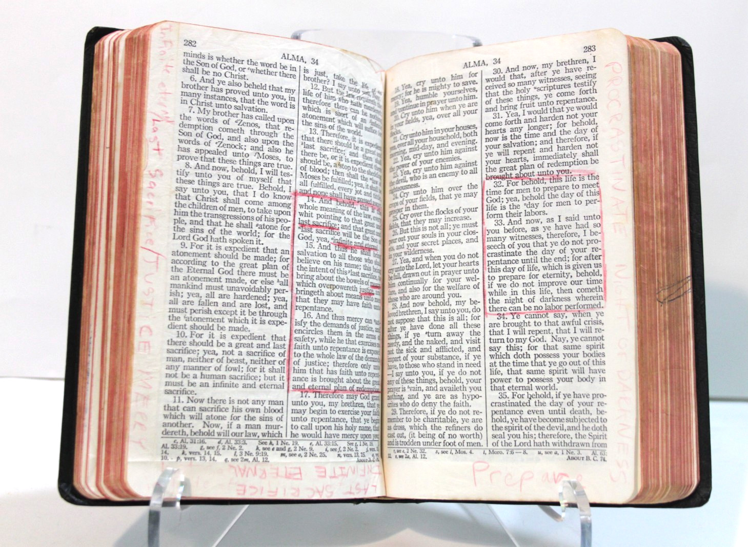 1977 LDS Indexed Book Of Mormon Doctrine Covenants Pearl Of Great Price Black