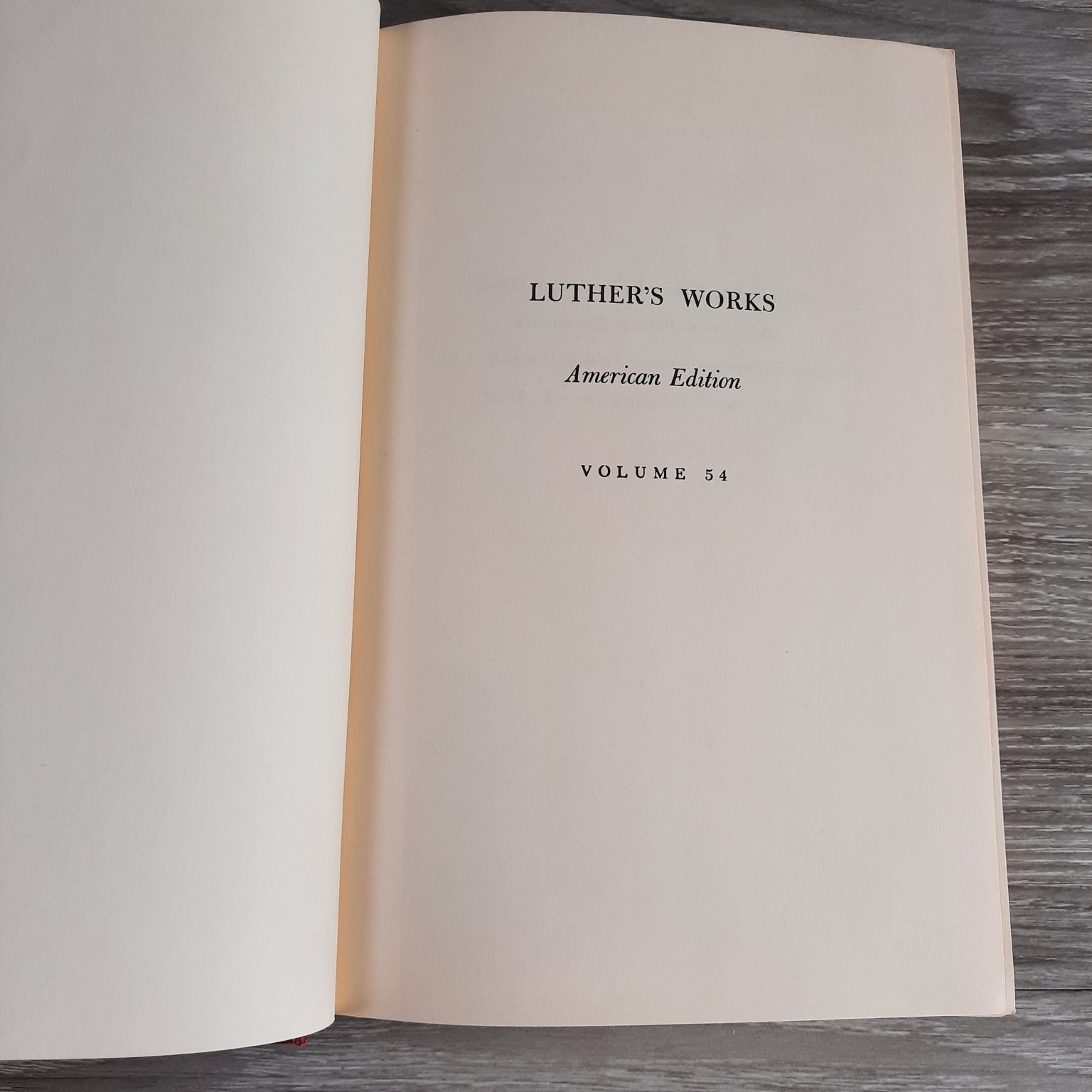 Luther’s Works Table Talk Martin Luther 1967 American Edition Vol 54 Fortress