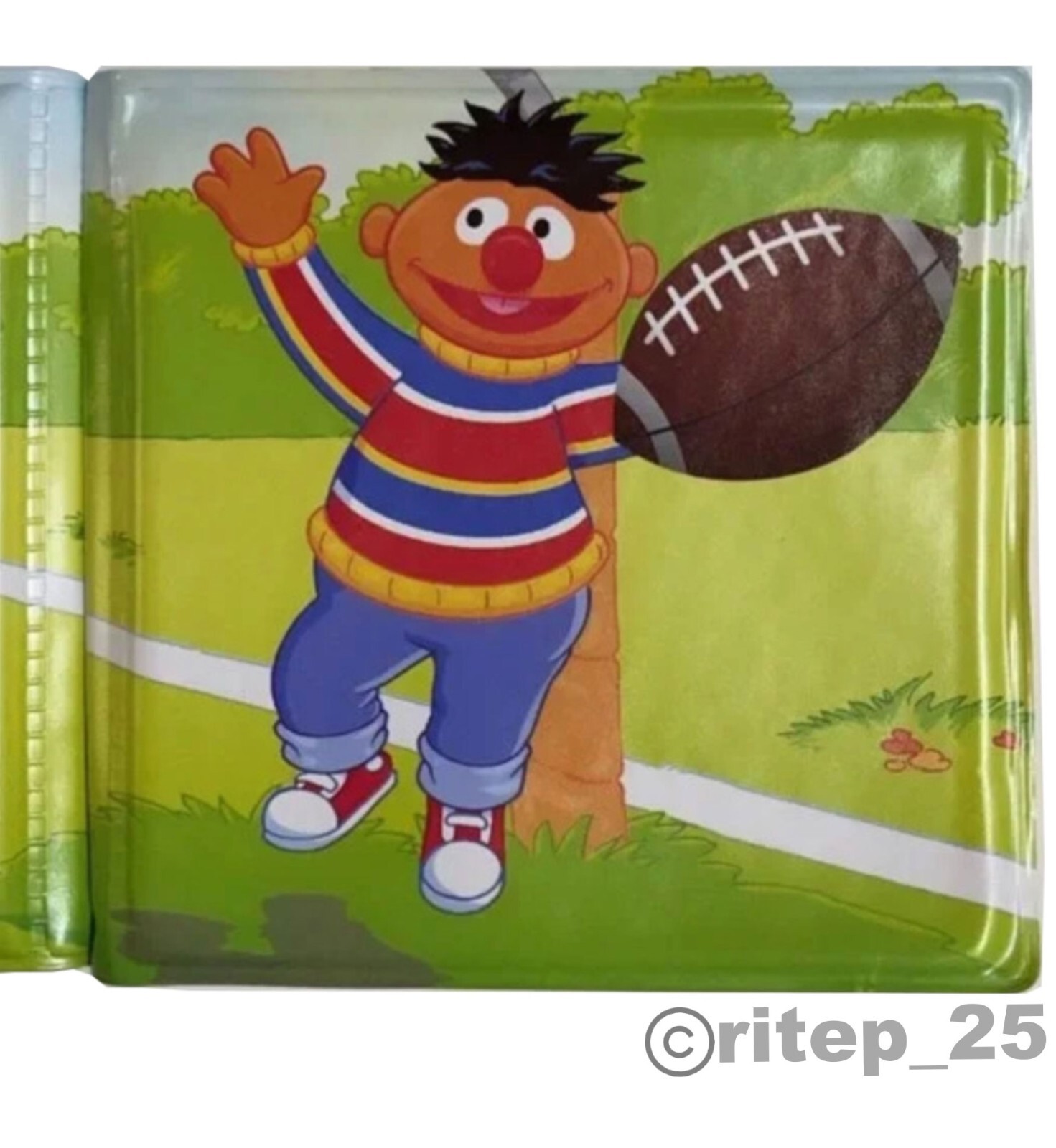 Sesame Street Ernie’s Touchdown Bubble Book – Great For Bath Time (1 Pack) – New