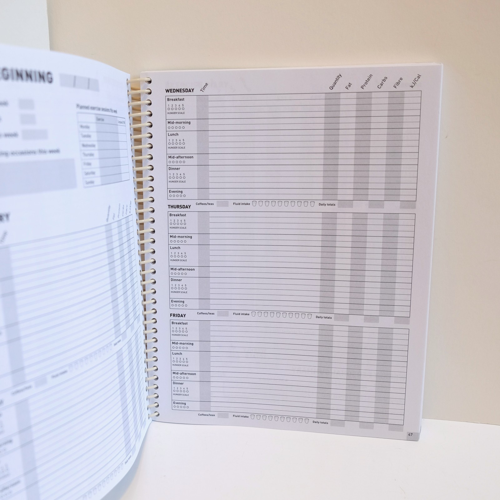 Diet and Exercise Diary Daily Year Long (Hinkler, 2011) Fitness Diary Brand New!