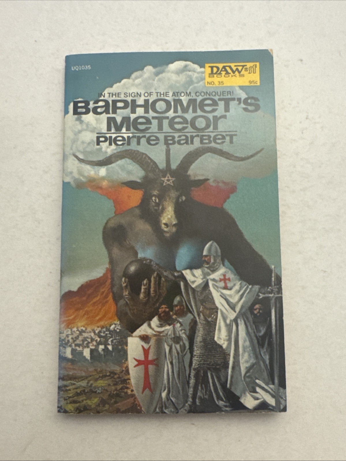 Pierre Barbet Baphomet’s Meteor 1972 DAW Books (Yellow Spine) #35 1st Printing