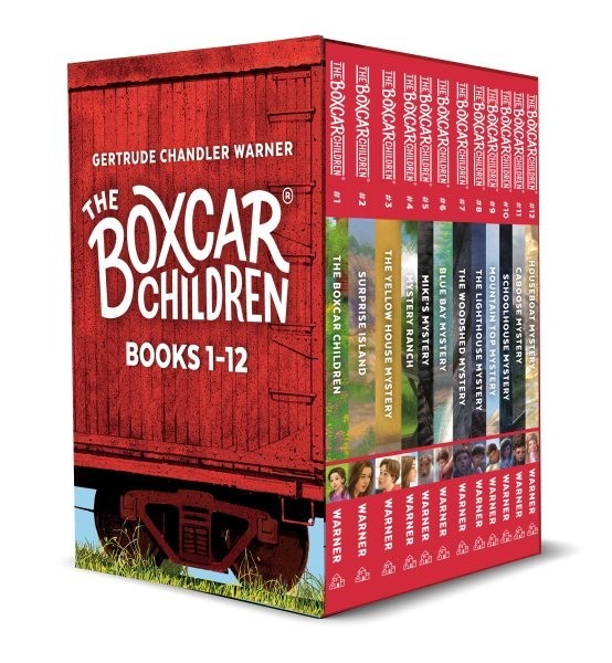The Boxcar Children Bookshelf Box Set Gertrude Chandler Warner Books 1-12 VG