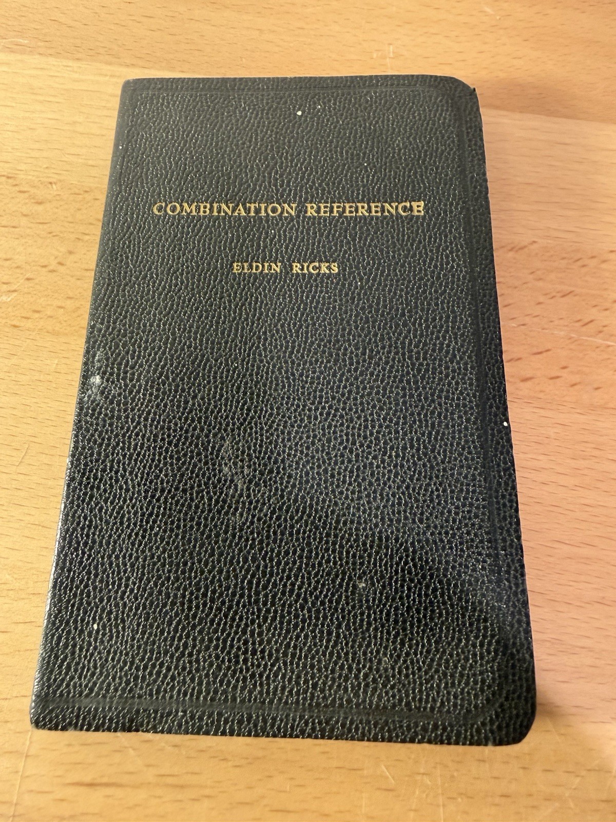 Combination Reference By Eldin Ricks Revised Edition 1961 Pocket Size Mormon LDS