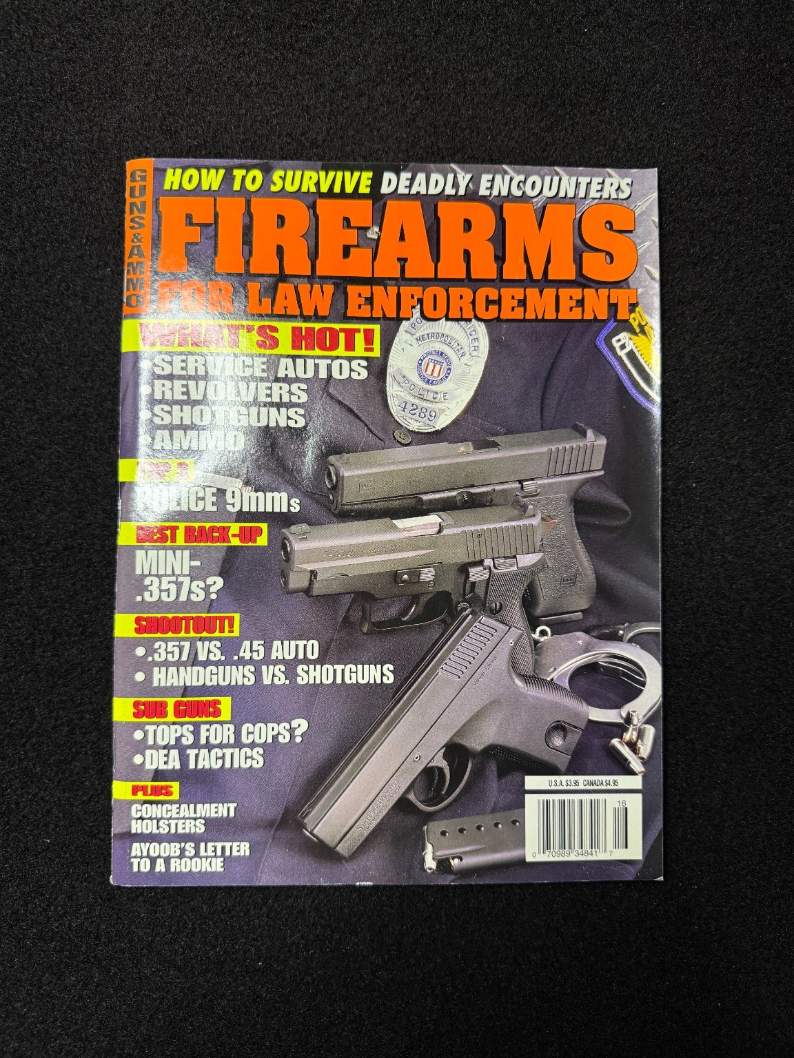 Firearms for Law Enforcement Magazine Police Training Tactical Weapons Guide