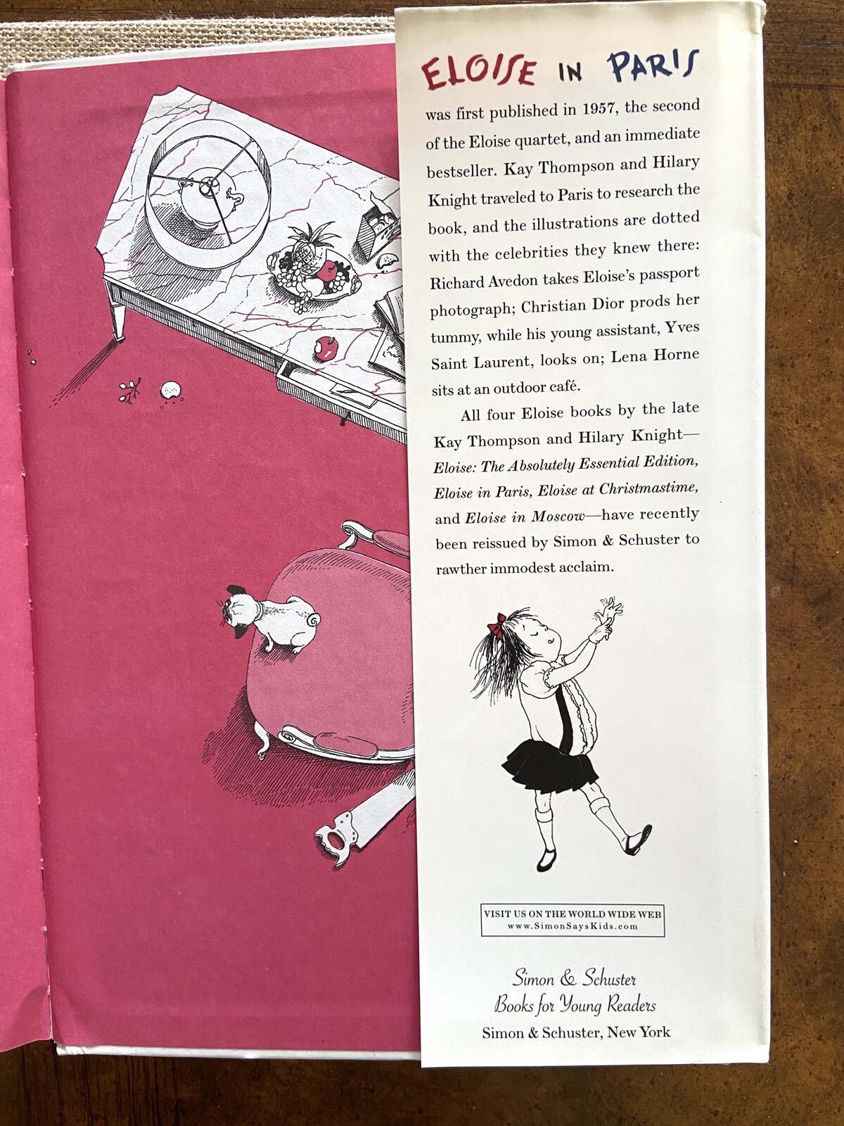 Kay Thompson’s Eloise In Paris Hardcover DJ Hilary Knight