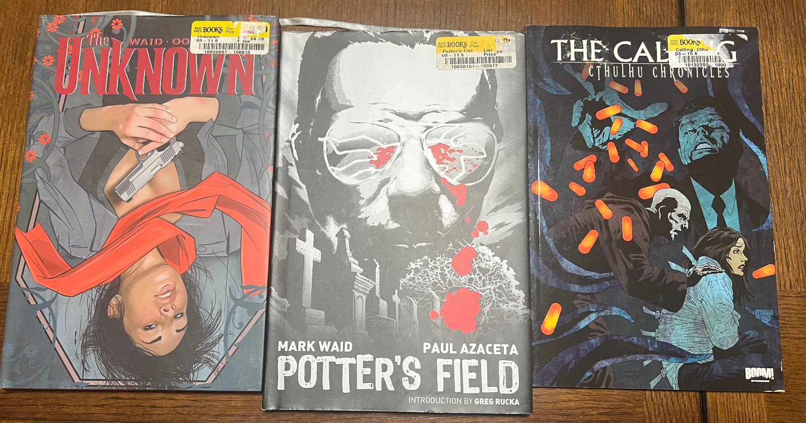 3 Boom Comics Lot: Potter’s Field &The Unkown by Mark Waid, The Calling