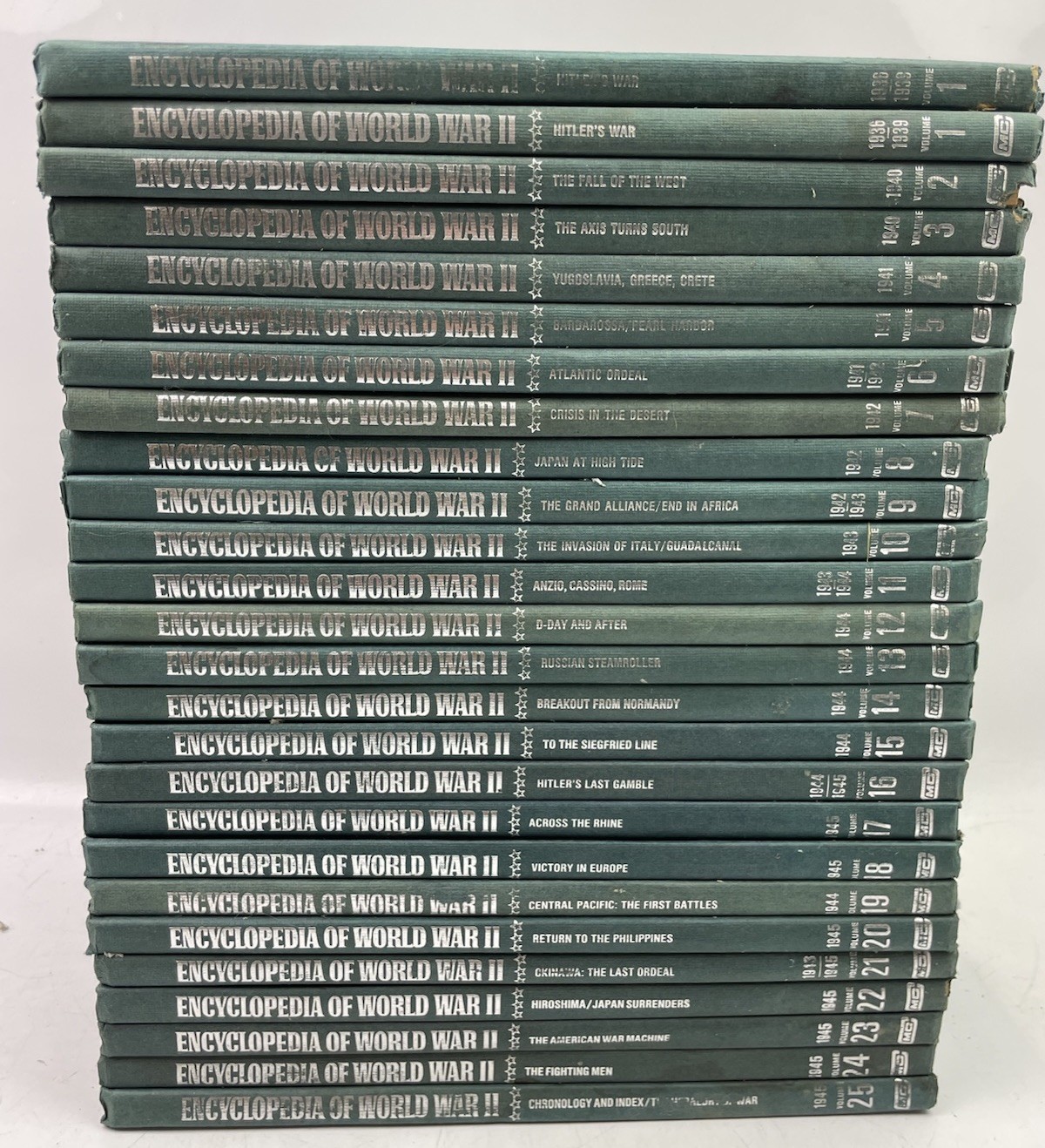 ⭐ The Marshall Cavendish Illustrated Encyclopedia of World War II Book Set 1-25