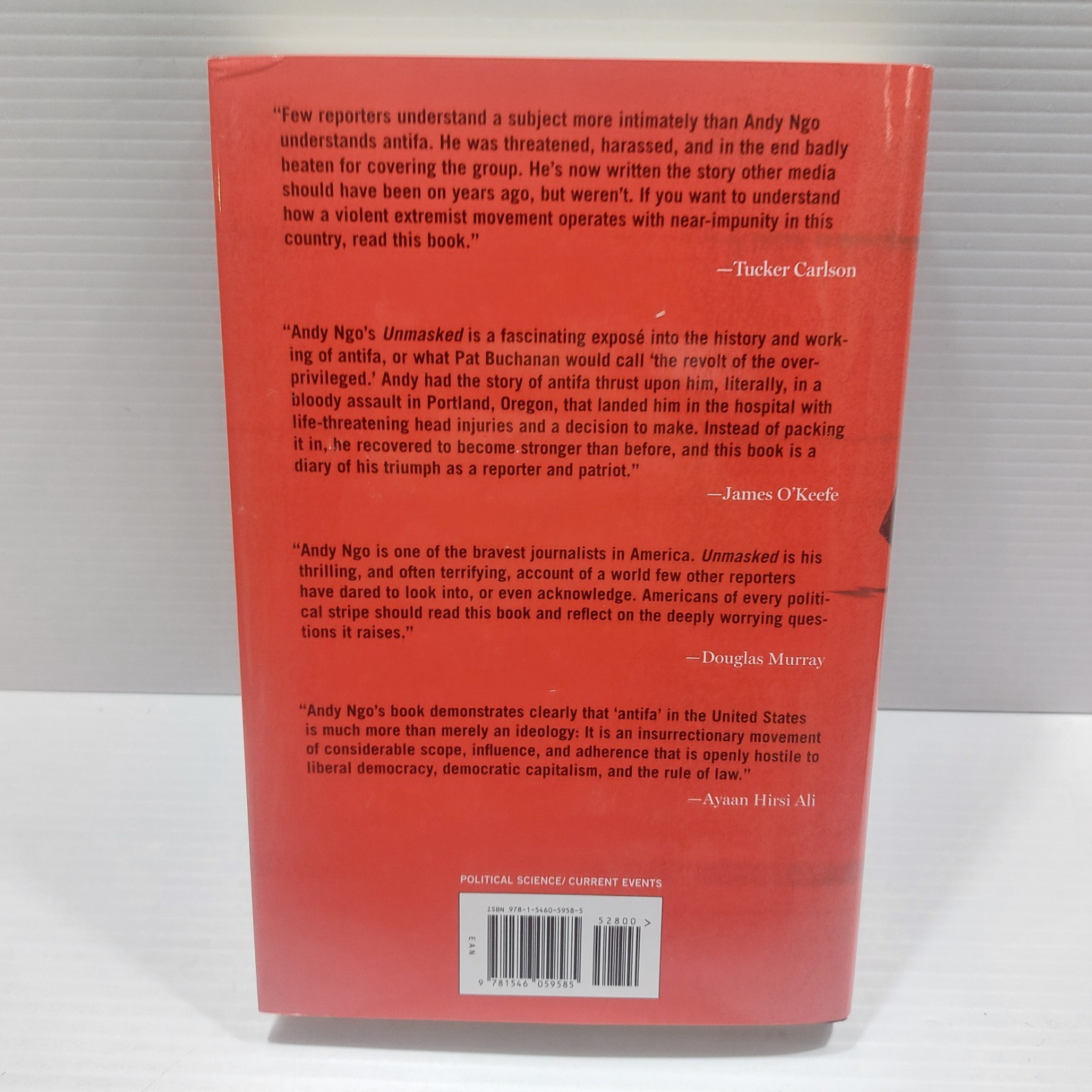 Unmasked : Inside Antifa’s Radical Plan to Destroy Democracy Andy Ngo Hardcover