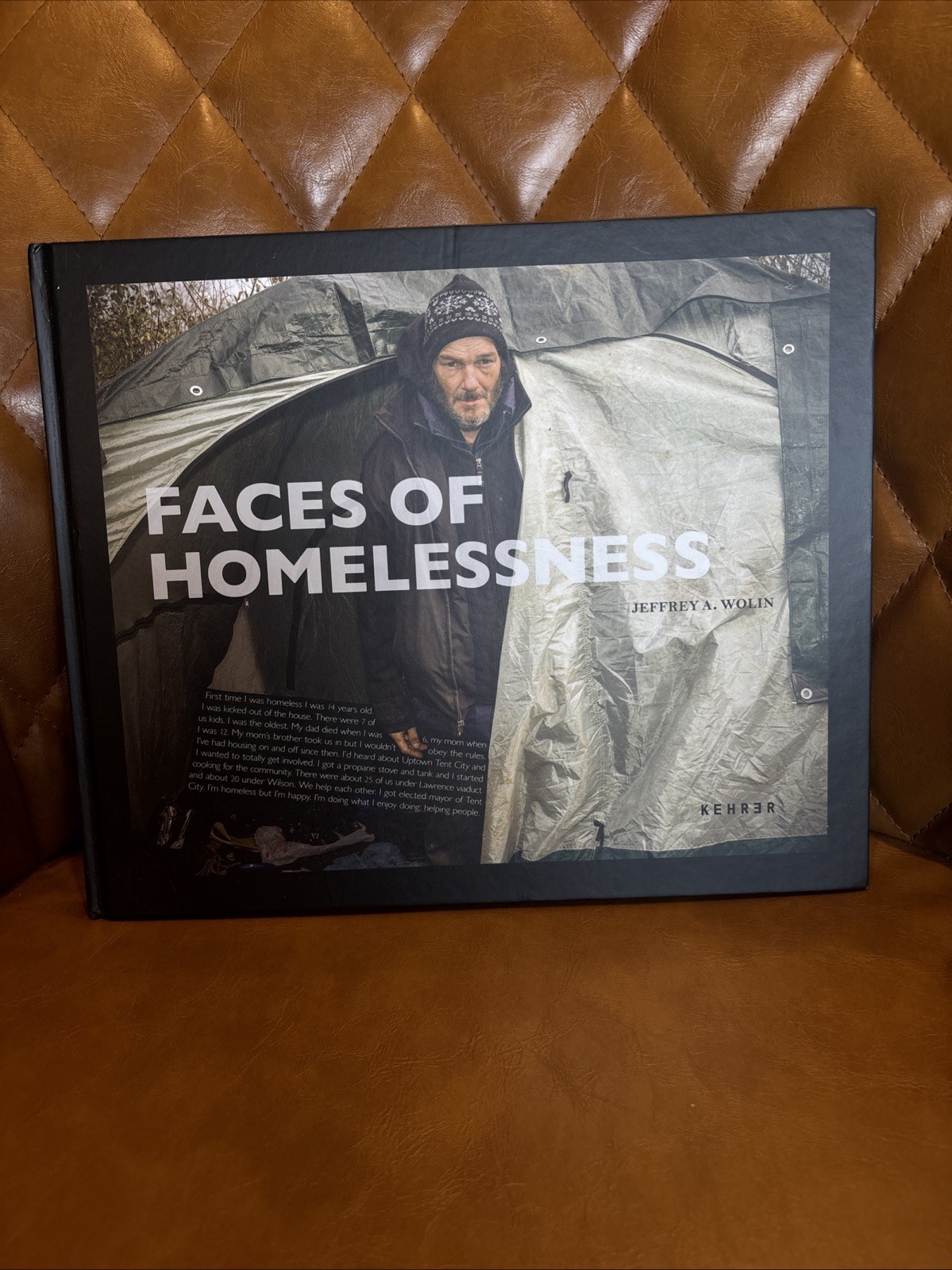 Faces of Homelessness by Jeffrey A. Wolin (2022, Hardcover) SIGNED COPY
