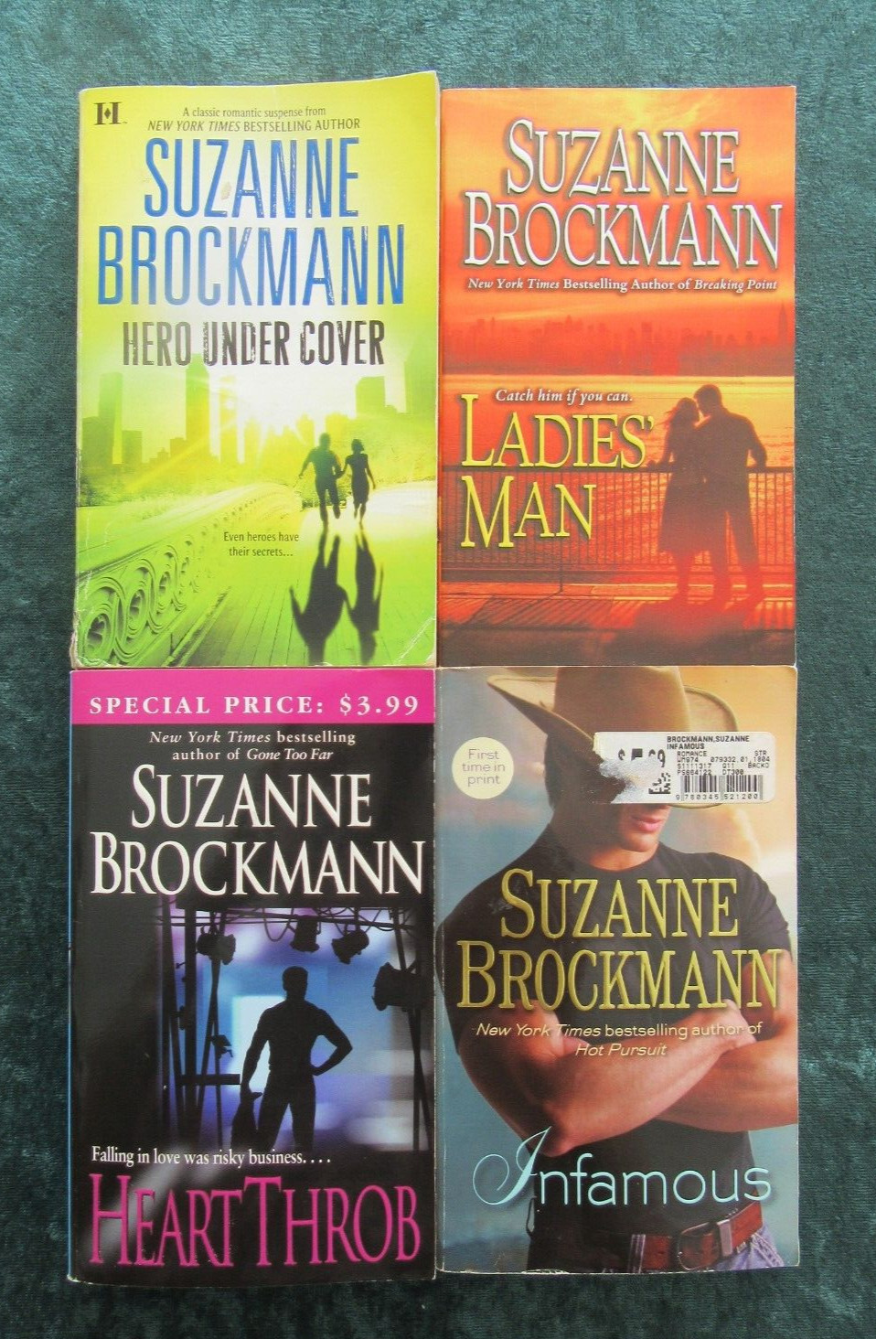 LOT 4 STANDALONE NOVELS BY SUZANNE BROCKMANN: HERO UNDER COVER: HEART THROB +