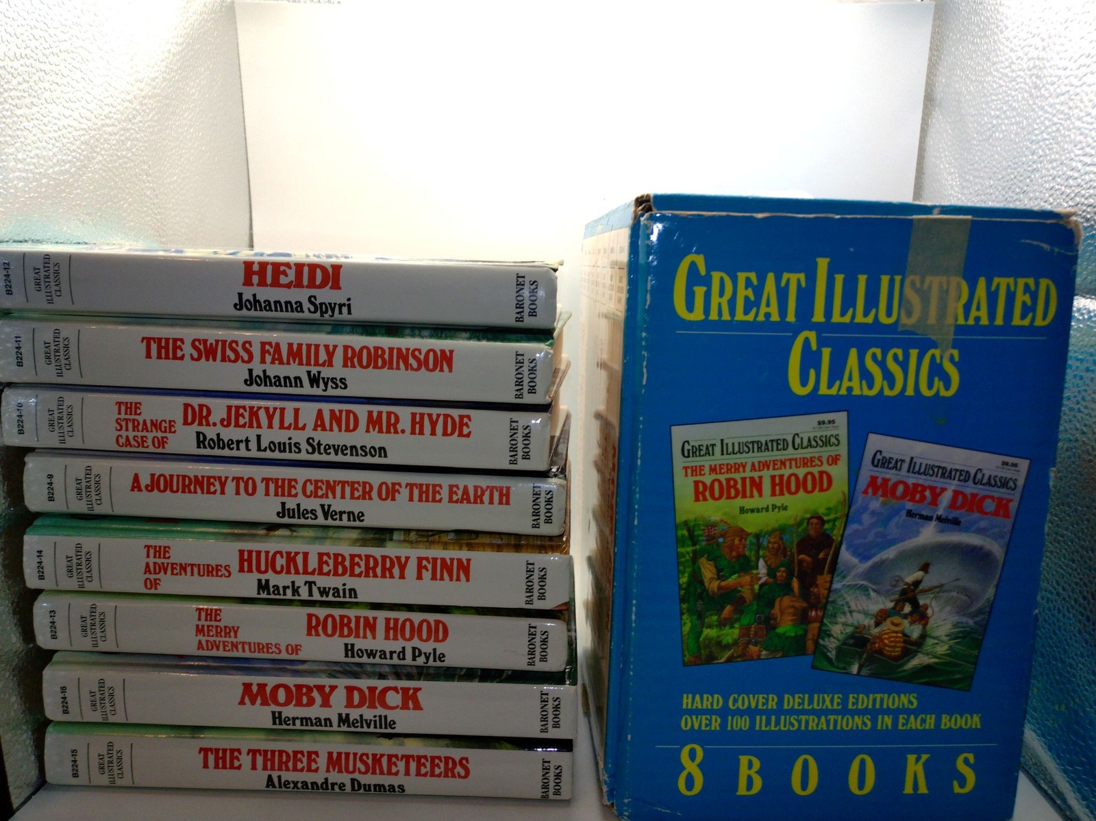 Great Illustrated Classics 8 Book Box Set Hardcover Baronet Children’s Classics
