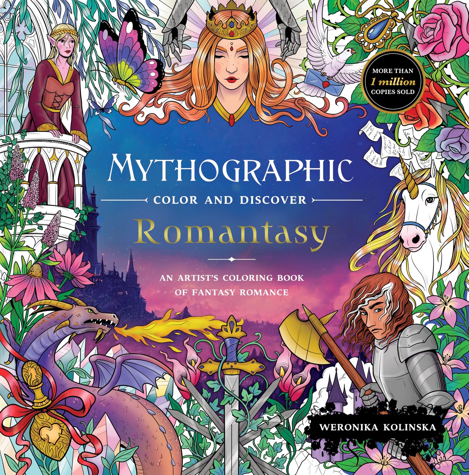 Mythographic Color and Discover: Romantasy: An Artist’s Coloring Book of…