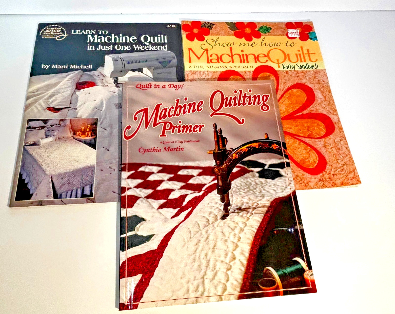 3 Machine Quilting Books