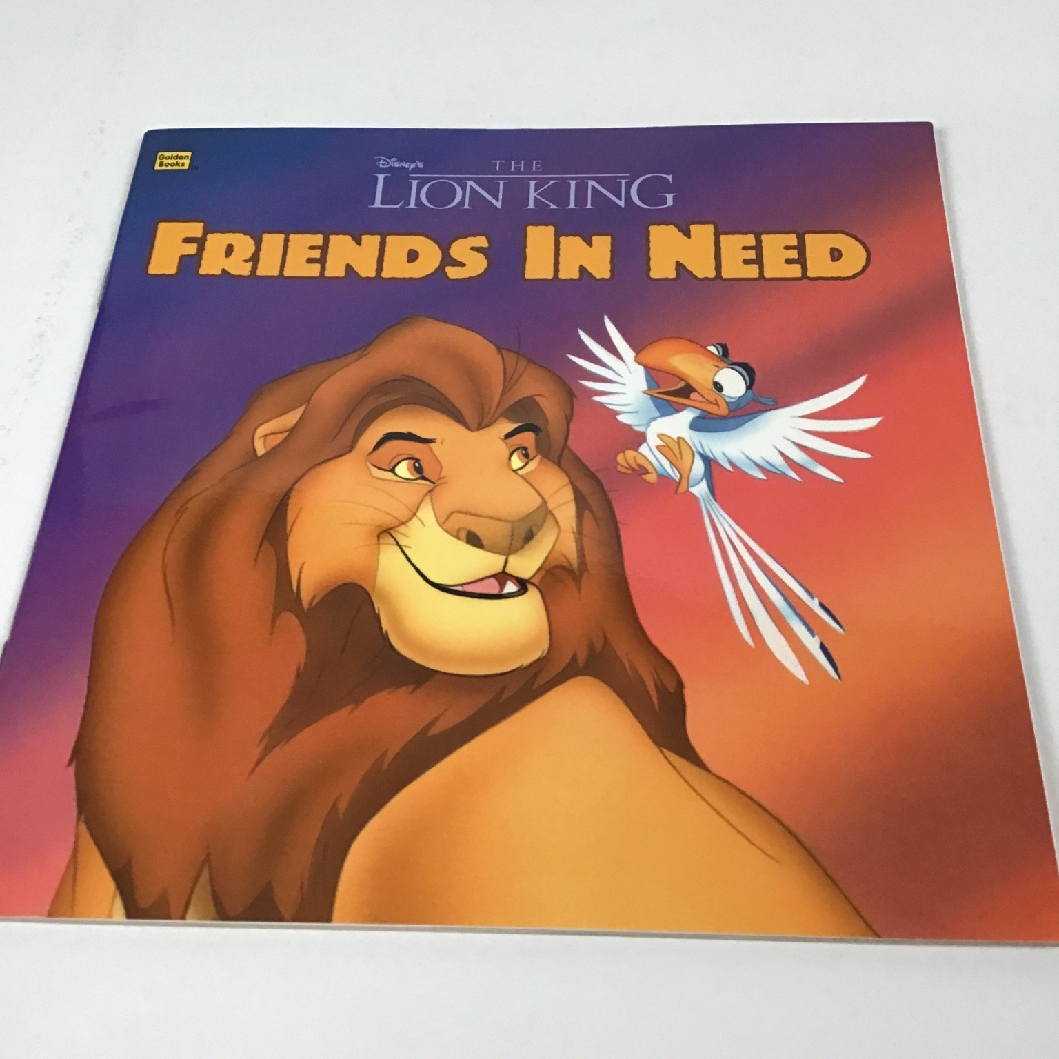 Lion King Friends In Need Korman 1994 Golden Look-Look Book Disney John Kurtz