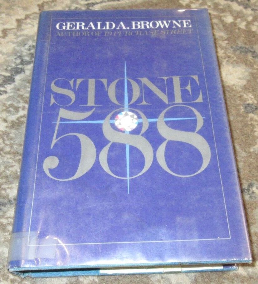 Stone 588 by Gerald A. Browne (1986, Hardcover) Large Print