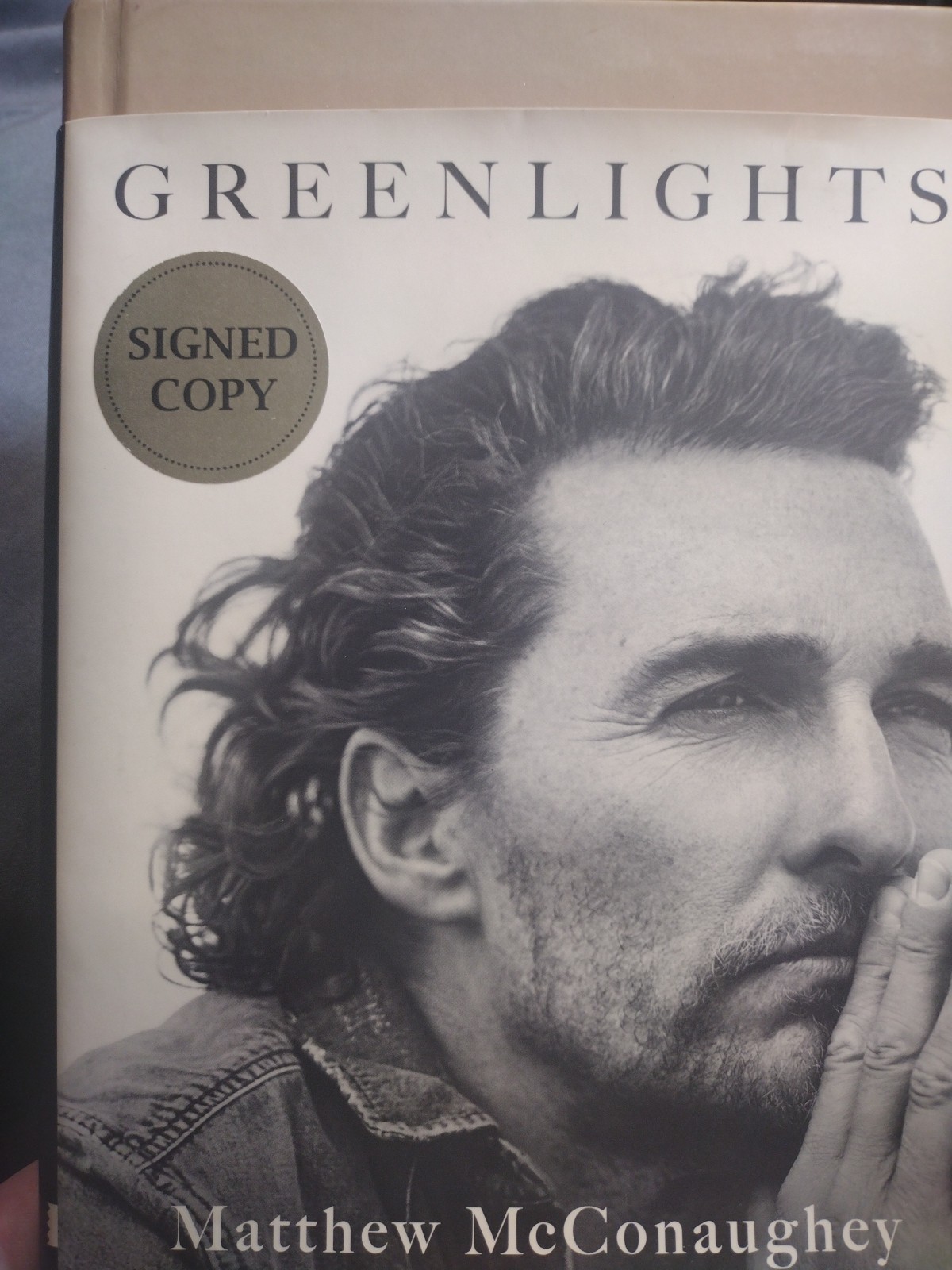 Signed Greenlights Matthew McConaughey Autographed 1st Edition Hardcover Book