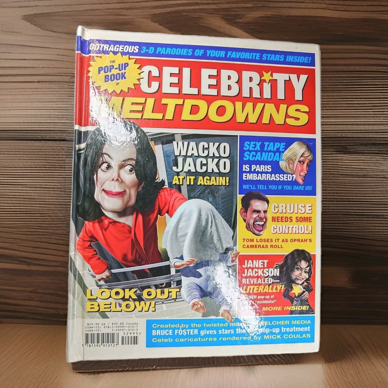 POP UP BOOK OF CELEBRITY MELTDOWNS. Excellent Cond., 11.25″x8.75″x1.5″. #NL 1