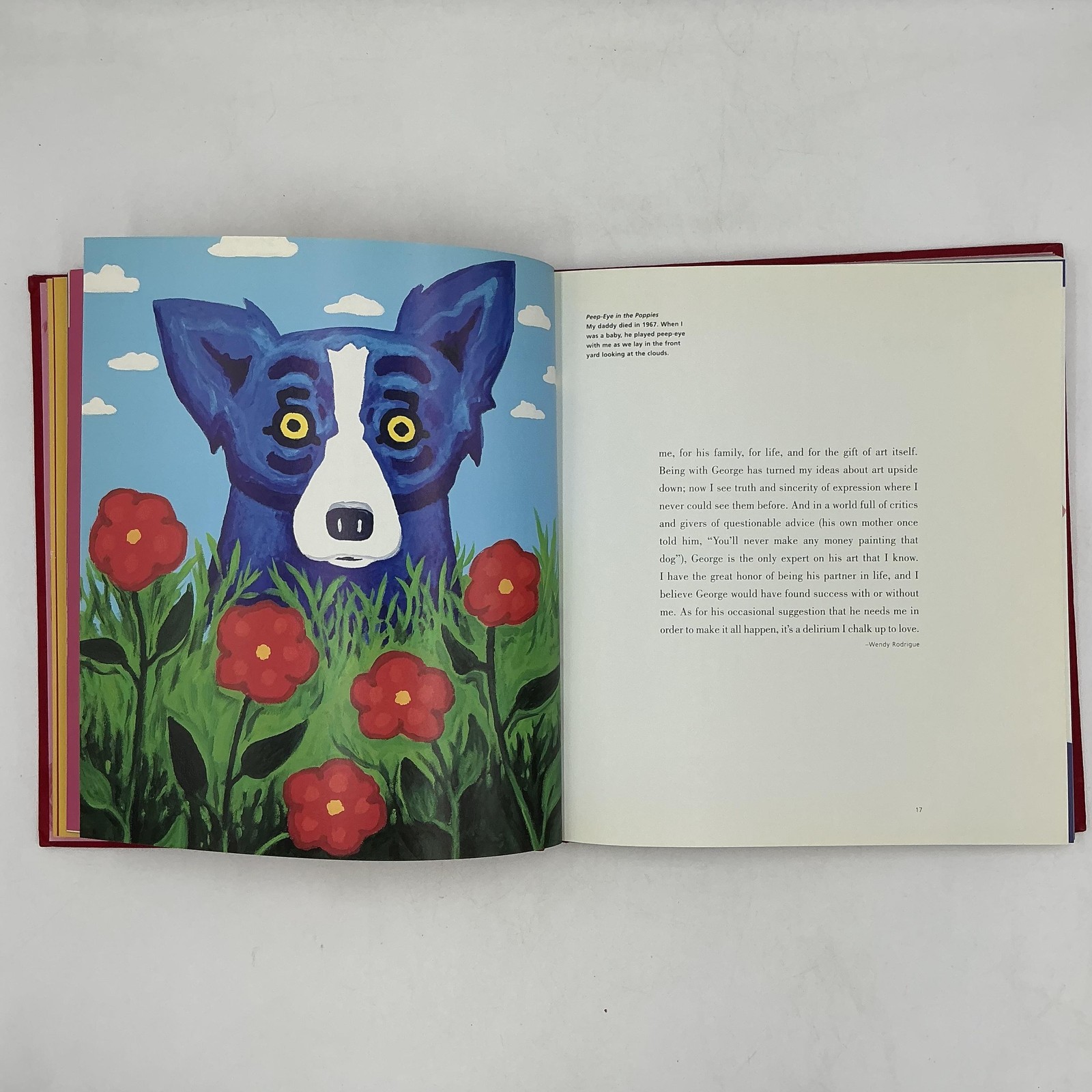 Blue Dog Love George & Wendy Rodrigue Stewart Tabori Chang HC 2001 Illus Art
