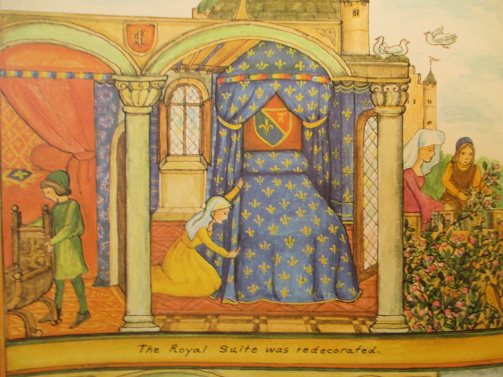 children’s picture book A MEDIEVAL FEAST signed by ALIKI 1983 hc + dj