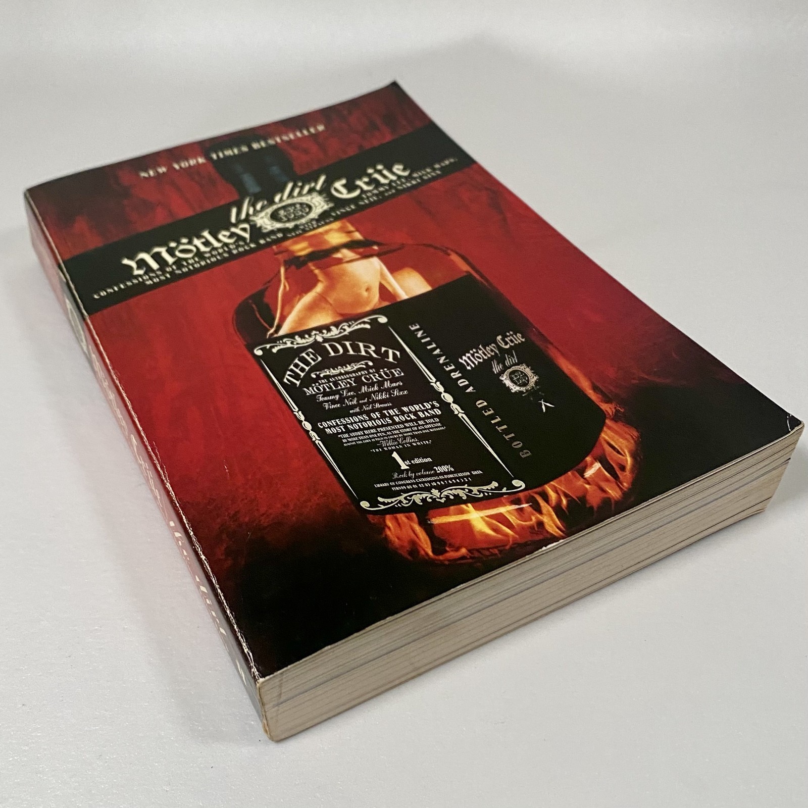 Motley Crue The Dirt Paperback 2002 1st Paperback Edition Neil Strauss Rock Bio