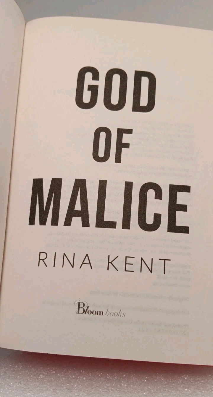 Rina Kent – God Of Malice (Deluxe Edition) Sprayed Edges, Used, BLEMISHES