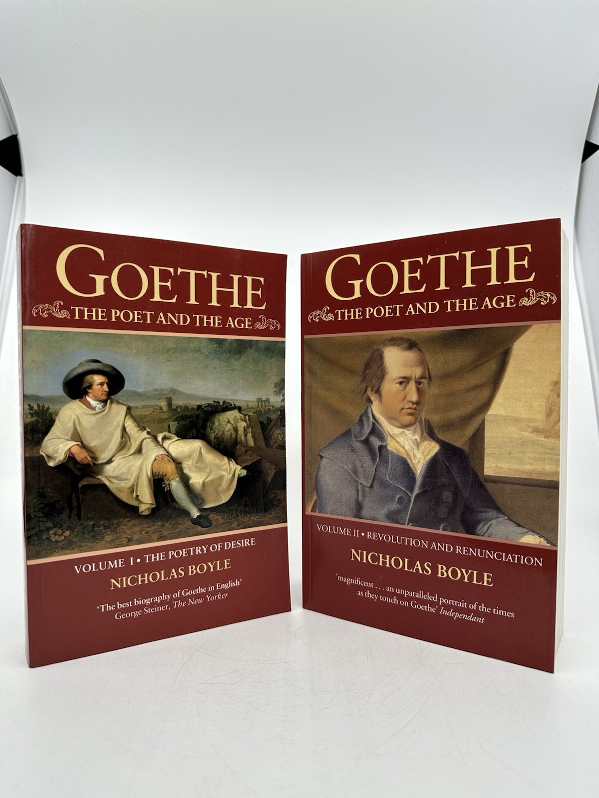 Wolfgang Goethe: the Poet and the Age Vol. I & II Nicholas Boyle Set Like New