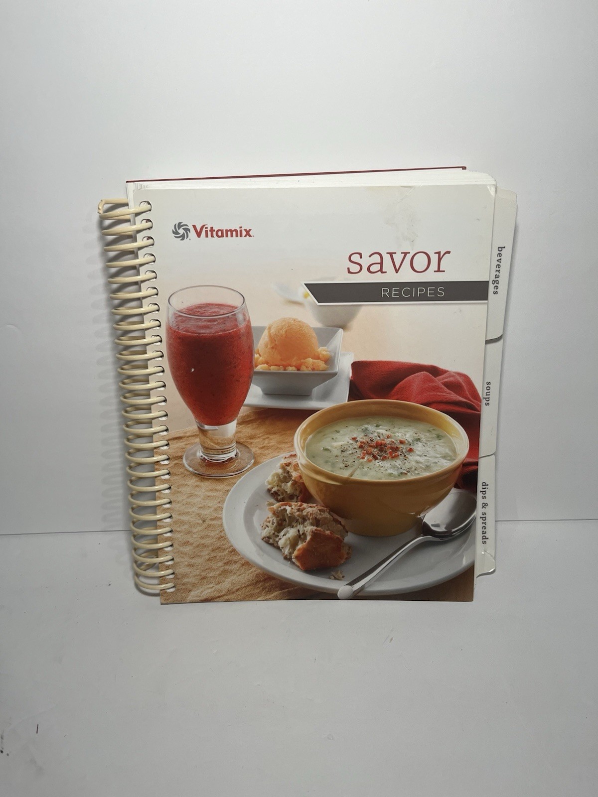 Vitamix Savor Recipes Cook Book 2013 Spiral Bound Cookbook Blender 348 Pages