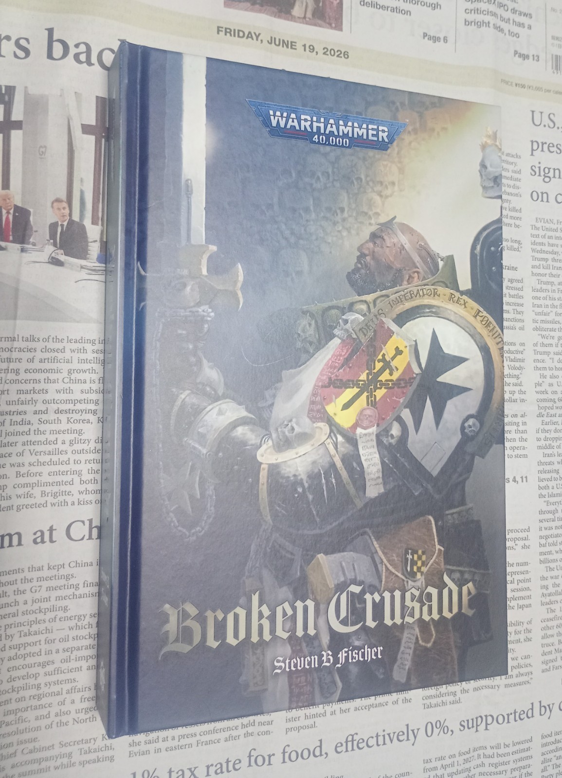 Broken Crusade by Steven B. Fischer HC Black Library Books Warhammer 40K