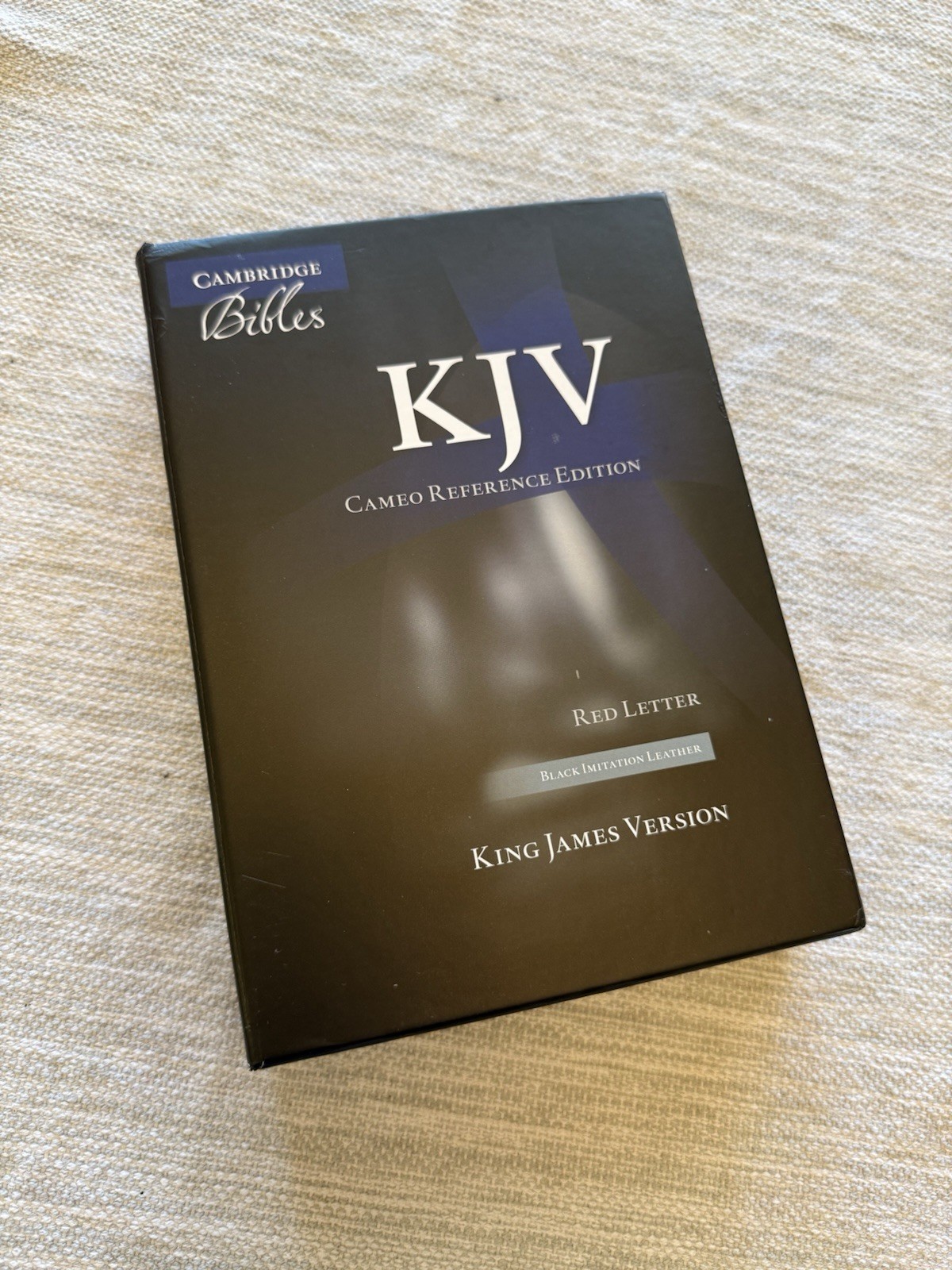 KJV Cameo Reference Bible, Black Imitation Leather, Red-Letter Text