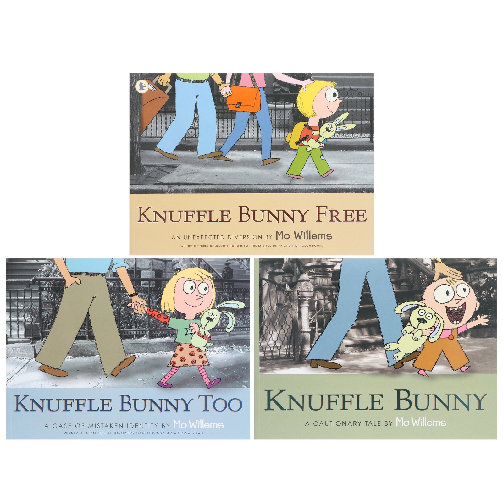 Knuffle Bunny Series by Mo Willems 3 Books Collection Set – Ages 4-7 – Paperback