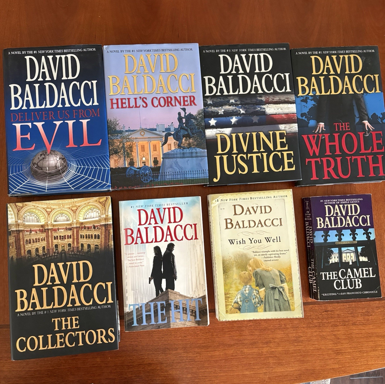 David Baldacci 7-Book Mixed Lot Thriller Fiction Camel Club Series Dust Jacket