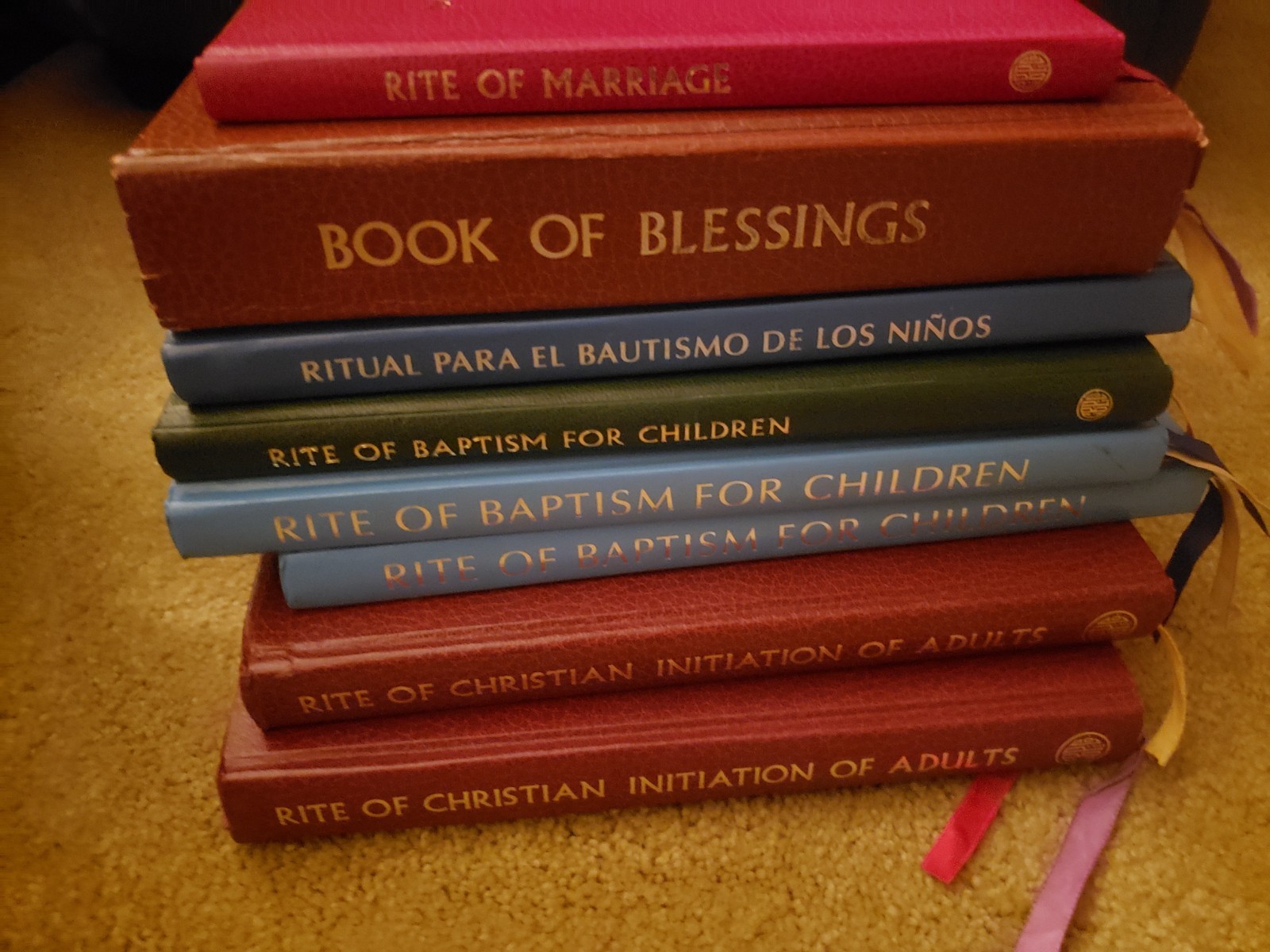 The Rite Of baptism marriage Christian Initiation of Adults Catholic 8 Book lot