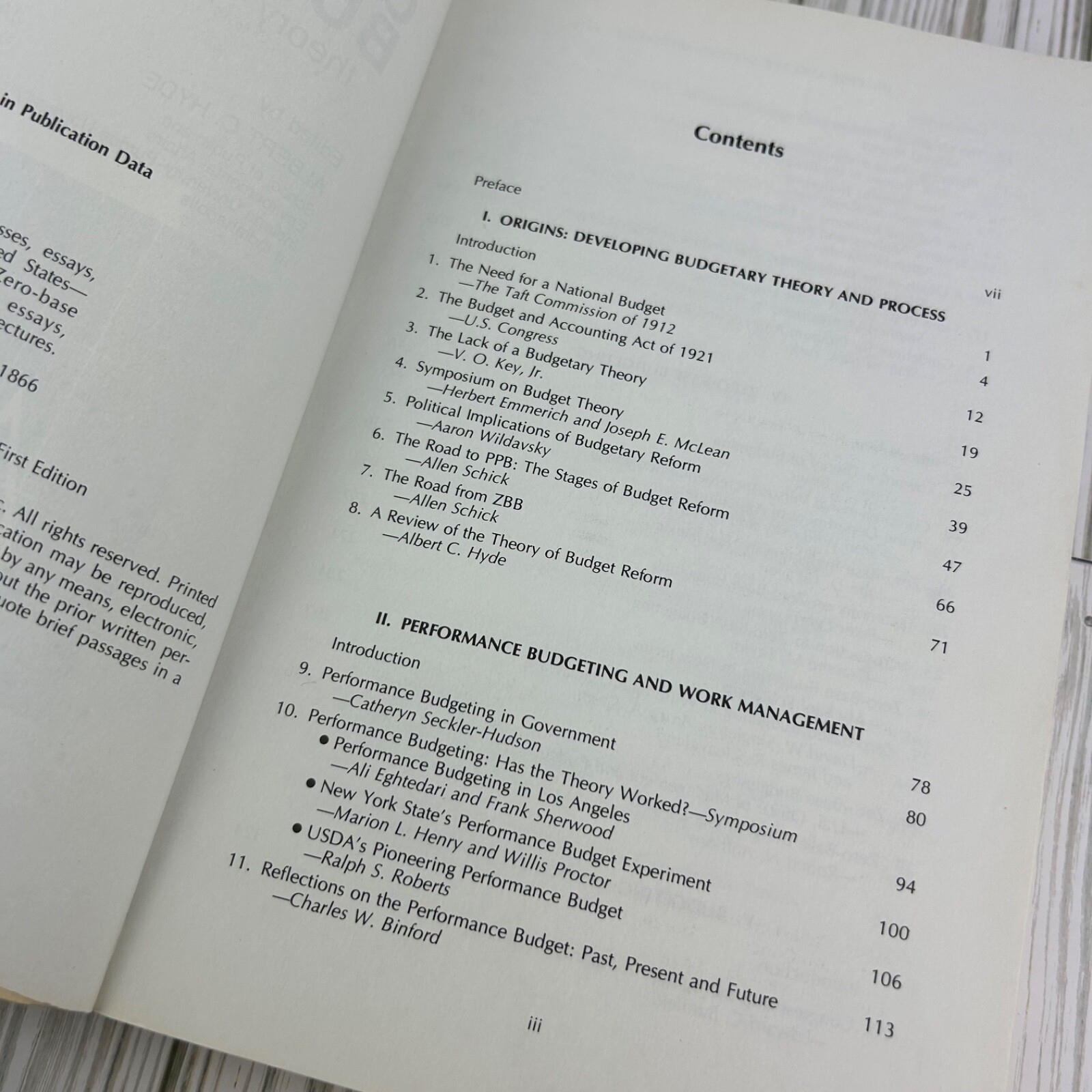 Government Budgeting Theory Process Politics Book 70s 1978 1st College Text UCLA