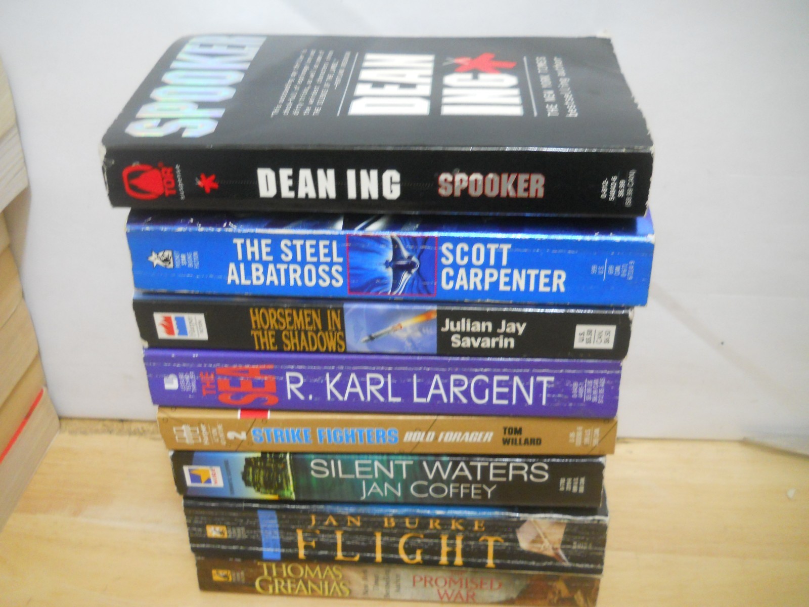 Lot of 8 Action Thrillers ~ Dean Ing & Mixed authors , no duds~ Ships Boxed